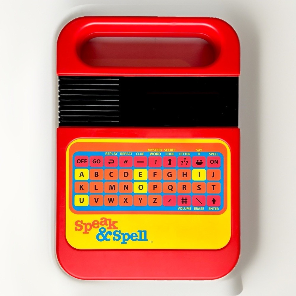 Basic Fun Speak & Spell Electronic Toy Kids OS Red Excellent Retro Learning Game